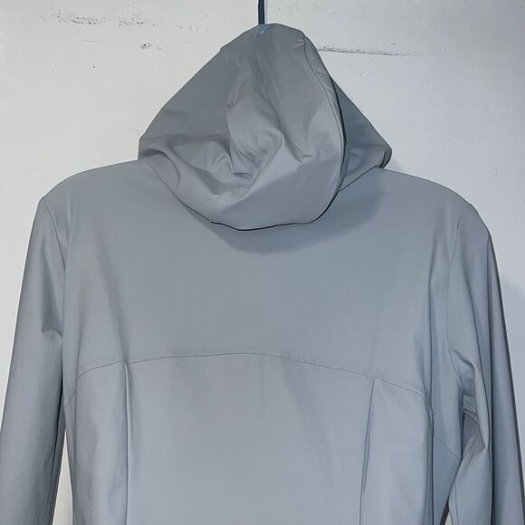 SAVE THE DUCK Light Grey Kathrine Rain Jacket Windbreaker-M NWT! - Picture 5 of 11